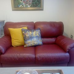 2 Italian leather sofas