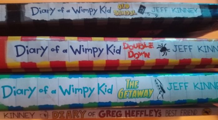 Diary of a Wimpy Kid, Jeff Kinney x 4 books