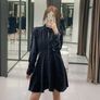 ZARA VELVET PRINTED Short dress with a high neck Image 9