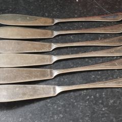 Vintage Sheffield Knives, Set of 6, EPNS A1.
