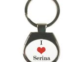 Personalised Oval Metal Keyrings with your custom text or photo