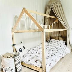 Kids Bed Frame Solid Pine Wood