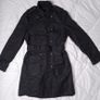 Zara Black Long Trench Coat Size M Image 10