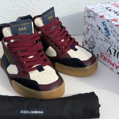 Dolce & Gabbana Miami Low Sneaker - Navy/Bordeaux