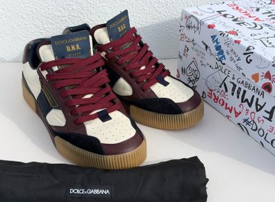 Dolce & Gabbana Miami Low Sneaker - Navy/Bordeaux