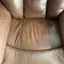 x2 Brown Faux Leather Recliner Chairs Image 5