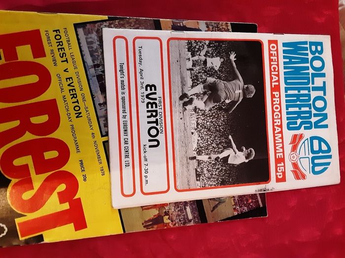 53 Everton programs 1973-2012, discount if you buy ALL my programs