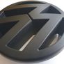 VW Golf Mk5 125mm full Matt Black Grill Badge Emblem bonnet GTI TDI Image 6