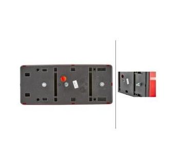 HELLA 2SE 007 547-041 Combination Rearlight Right, red, black, without bulbs
