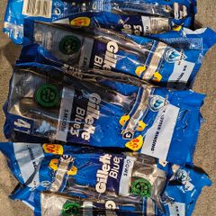 Gillette blue 3, disposable razors.