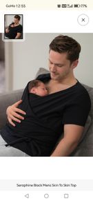 Seraphine Black Mens Skin To Skin Top