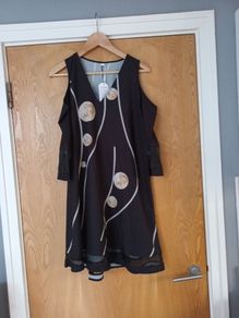 Made With Love  Cold Shoulder Dress..  S.L- 14..    B.N.W.T