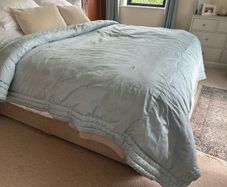 Laura Ashley super king bedspread - duck egg