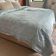 Laura Ashley super king bedspread - duck egg