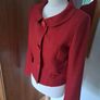 LK Bennett Short Cherry Red Jacket 12 Image 4
