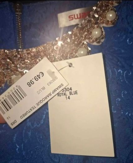 Brand New Blue SWAMP dress Size 14