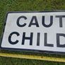 Caution Children Aluminum Street Sign (32x12 Inches) Image 7