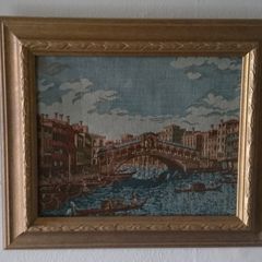 Pair of Italian tapestry pictures.