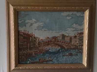 Pair of Italian tapestry pictures.