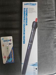 Aquarium heater + thermometer