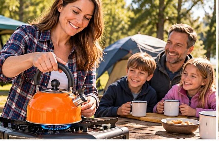 2L Stainless Steel Kettle - Orange