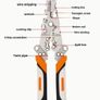 Industrial-Grade Foldable Wire Stripper with Roller - Original Chrome Vanadium Steel, new, unopened. Image 2