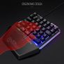 Gaming Keyboard RGB Backlit, 7KEYS 35 Keys Ergonomic Mini Keyboard with Wrist Rest, Half Keyboard for PC Gaming (Keypad) Image 9
