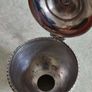 Vintage Silver Colour Mustard Pot WITH OUT Blue Glass Inner Pot Image 2