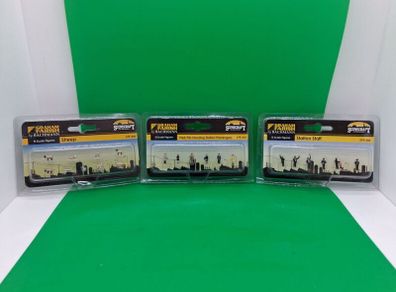 Postage - 3 x Packs of Model Train Figures Graham Farish