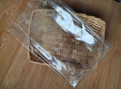 New - Sheets of Clear Cellophane Wrap for Christmas Hampers / Flowers - Size in Text - See Pics - E