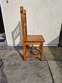 Solid wooden chair