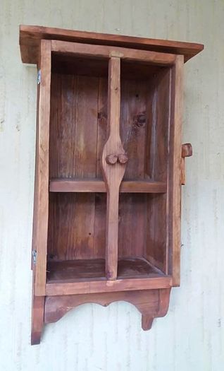 Country style floating display shelf