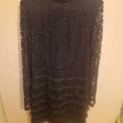 black lace dress size 10