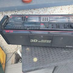 Hitachi 3D Super Woofer retro radio Cassette Recorder