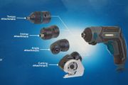 Cordless Screwdriver with 4 attachments