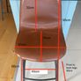 Retro Cognac Counter Bar Stools x 2 Image 9
