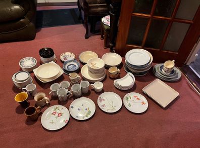 plates, bowls and mugs