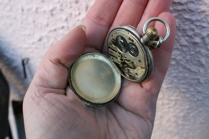 Vintage Sterling Silver Pocket Watch