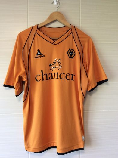 Wolverhampton Wanderers Jersey. Season 2006/2008. Official Le Coq Sportif Mens Home Jersey. Authentic Original From 2006. Not A Modern Day Remake.