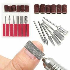 12PCS Ceramic Diamond Nail Drill Bits File Set for Electric Manicure Machine