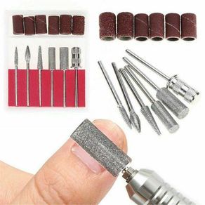 12PCS Ceramic Diamond Nail Drill Bits File Set for Electric Manicure Machine