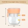 Brand New Overnight Oats Jars 2-Pack 450ml with Folding Spoon Meal Prep Lids. Image 2