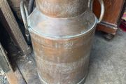 Copper coated milk churn