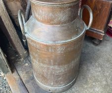 Copper coated milk churn