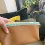 Fossil leather clutch bag. Unique sample bag Image 4