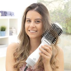 InnovaGoods Ionic Dryer and Volumising Brush Volumio 1000W White/Grey