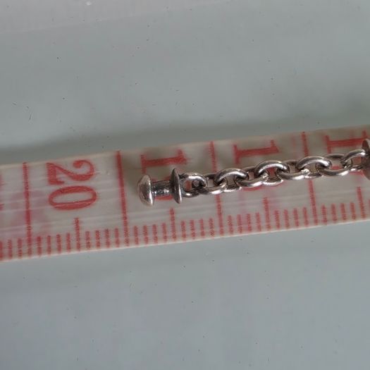 Pandora sterling silver station chain clasp bracelet size 19cm for the right size please check all the photos