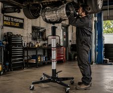 500KG Hydraulic Transmission Jack  Heavy Duty Gearbox Lift with Foot Pedal & Adjustable Height