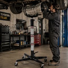 500KG Hydraulic Transmission Jack  Heavy Duty Gearbox Lift with Foot Pedal & Adjustable Height