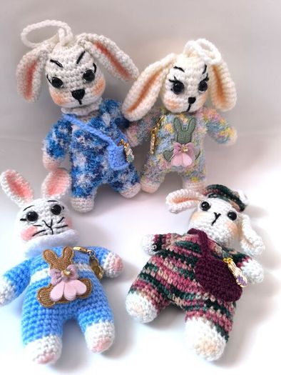 Handmade Easter Bunny in Gift Box,Cute Personalised Bunny, Perfect Gift